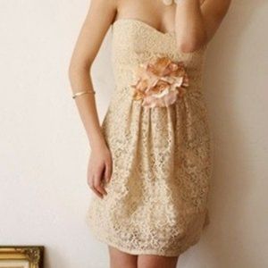 Lace, Strapless Cocktail Dress - Holly Morgan